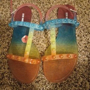 Steve madden rainbow sandals